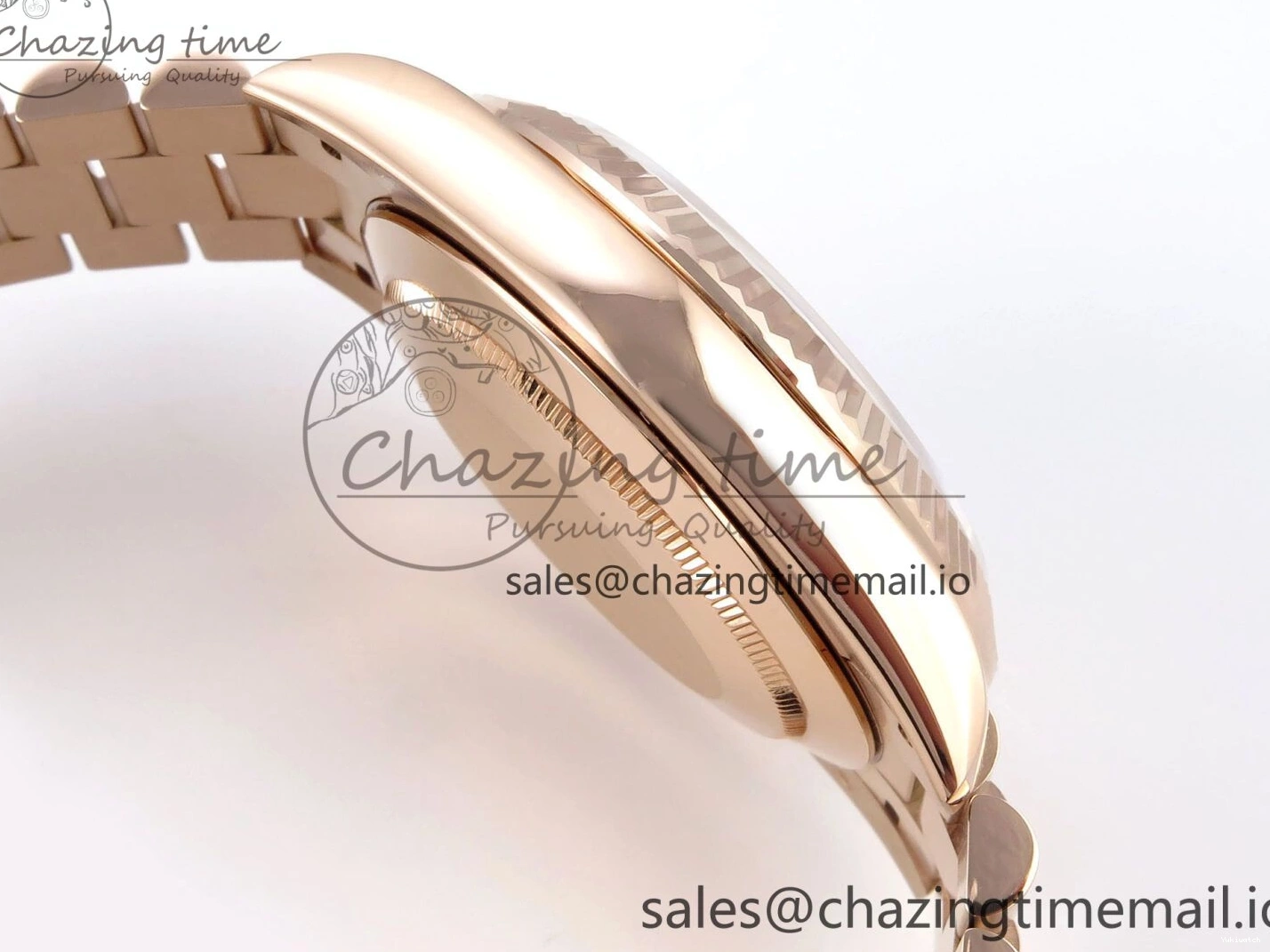 President Markers 228235 Edition Dial on Best Date Blue Bracelet Day VR2836 Diamonds Bezel QF Crystal 40 RG 1:1 0520